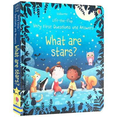 英文原版科普认知翻翻书：星星是什么？Usborne  Questions and Answers: What are Stars?问与答系列纸板书绘本