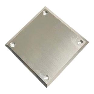 304不锈钢底板管支架洁净底板车间底座尼龙管卡脚木支100mm*100mm