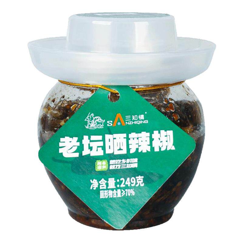 老坛晒辣椒干辣椒酱湖南特产