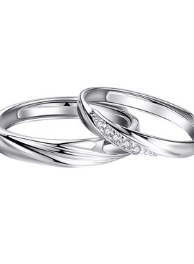 纯银5层18K真金镀金D色莫桑钻戒