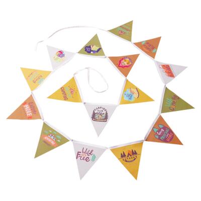 露营装饰野炊串旗三角旗定做
