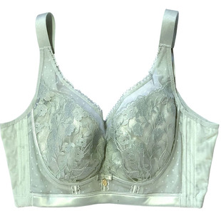 软钢圈全罩杯大胸显小内衣收副乳防下垂聚拢调整型文胸罩性感薄款
