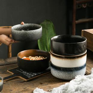 日式复古陶瓷汤碗拉面碗法海碗号大碗碗商用浓汤碗家用大沙拉钵碗