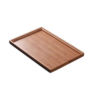 竹制茶盘功夫茶具大小号茶托茶台日式简约竹托盘长方形实木质茶海