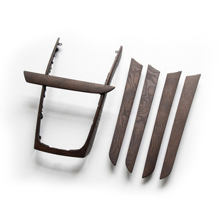 09-10-12-13-15-16老款奥迪A4L内饰改装件碳纤维桃木岑木中控专用