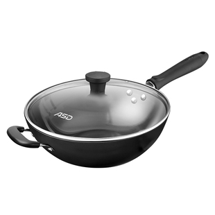 爱仕达炒锅家用炒菜锅电磁炉煤气燃气灶通用