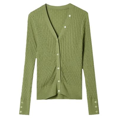 开衫上衣微弹舒适毛衣