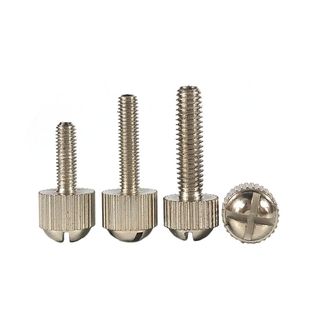 圆头十字槽手拧螺丝 滚花调节手扭机箱面板机柜锁紧螺丝钉M3M4