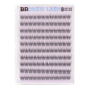 妈生感自粘鱼尾免胶水超软假睫毛超自然仿真懒人大容量黑梗眼睫毛