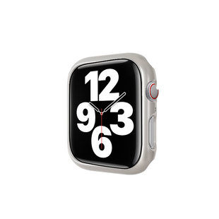 适用applewatch9壳苹果手表s9s8s7半包保护壳透明iwatch8/7/6保护套iphonewatchse/6/5表壳ultra手表壳硬边框