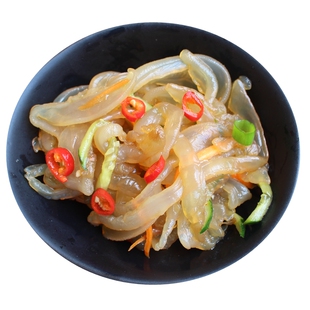 海捕海蜇丝即食200克*10袋新鲜凉拌海蜇皮下酒菜袋内有调料包