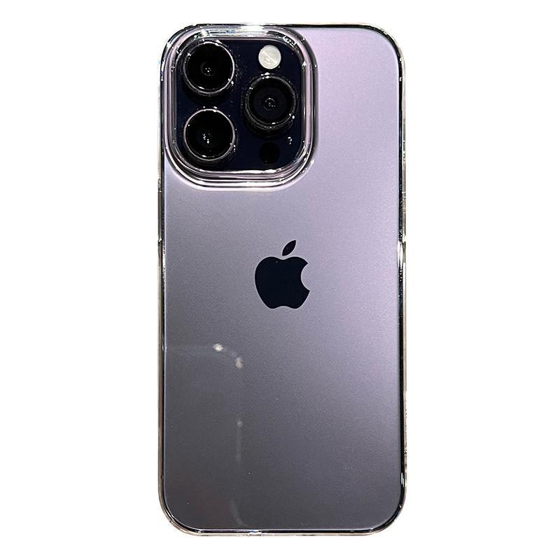 umj适用于iphone16手机壳超薄PC硬壳16/15pro新款14proMax苹果13pro磨砂12简约15plus防摔大孔镜头保护套男女