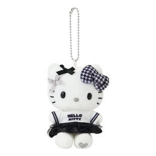日本hellokitty正版黑白凯蒂猫kt猫公仔玩偶娃娃毛绒包包挂件挂饰