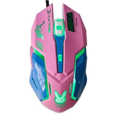 女生粉色无线有线鼠标联名款