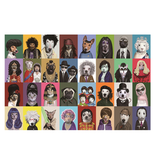 puzzle way/拼道  成人益智拼图玩具 摇滚宠物明星名人合集1000片