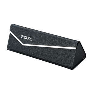 SEIKO精工原装眼镜盒便携可折叠三角皮质耐用抗摔近视眼镜盒镜布