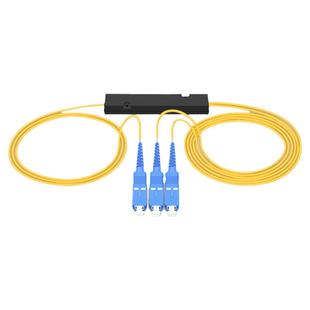 电信级1分2不均分光纤分路器分光器SC/UPC一分二尾纤分线器FC/APC1比2非均分分光器 5：95广电级不等分10/90