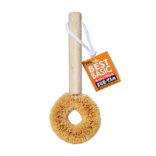 日本进口天然椰棕锅刷长柄洗锅刷不沾油洗碗刷家用厨房不伤锅神器