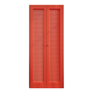 钢制书柜铁皮储物柜中古风防尘书架展示柜家用小户型收纳柜置物柜