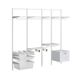 威能金属衣柜开放式步入式转角衣帽间砌墙储物间定制框架货架衣柜