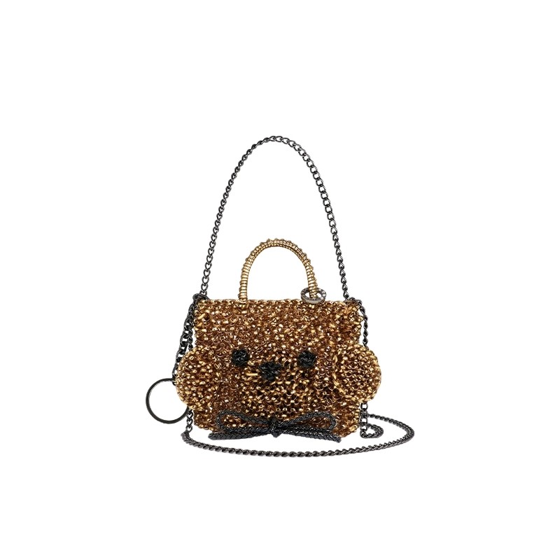 ANTEPRIMA轻奢女包双肩带斜挎包ANIMALE - POODLE手提链条小方包