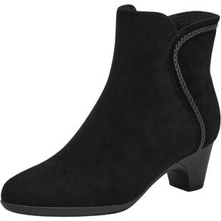 Bata时装靴女2025冬商场新款羊皮软底通勤百搭加绒短筒靴AQ776DD5