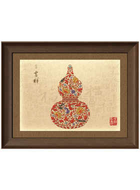 中古风葫芦电表箱装饰画