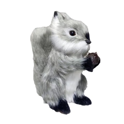 仿真小松鼠模型毛绒动物玩偶公仔