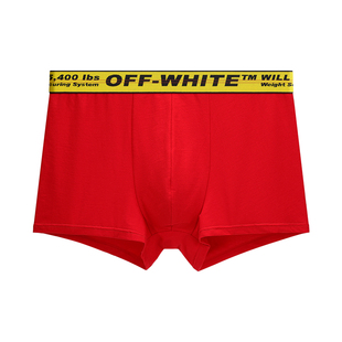 OFF-WHITE™官方旗舰店男士内裤棉质红色运动四角潮牌高端轻