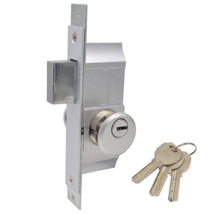 肯德基门锁麦当劳KFC通用型门锁铝合金门双头锁有框玻璃门中间锁