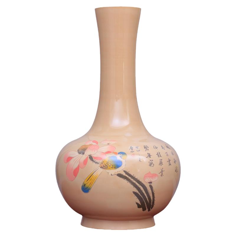 白泥亮光艺术花瓶建水紫陶紫陶泥纯手工插花花器客厅卧室摆件T37