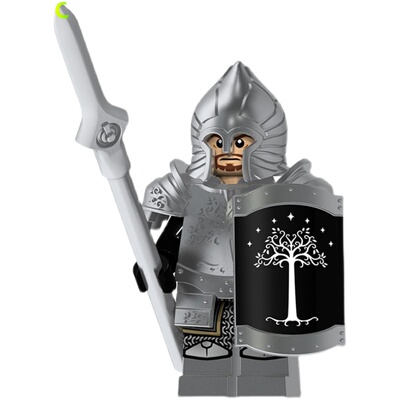 世界魔戒军团电镀银色人仔