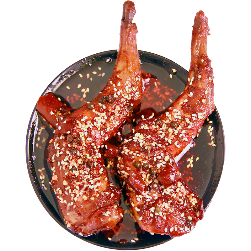巴紅兔四川特產(chǎn)麻辣兔腿開袋即食自貢冷吃兔成都網(wǎng)紅零食
