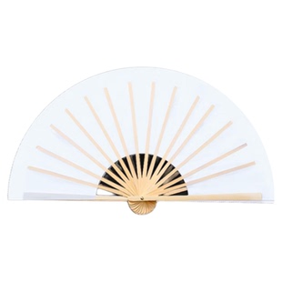 舞蹈扇子纸扇书生双面纯白绸布功夫扇折扇中国风成人古典舞表演出