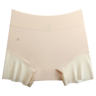 薄款冰丝无痕防走光塑型安全裤女不卷边高腰收腹美体二合一打底裤