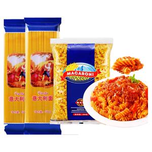 意大利面低脂面条儿童快手早餐螺旋意面贝壳速食家用意式拌面面条