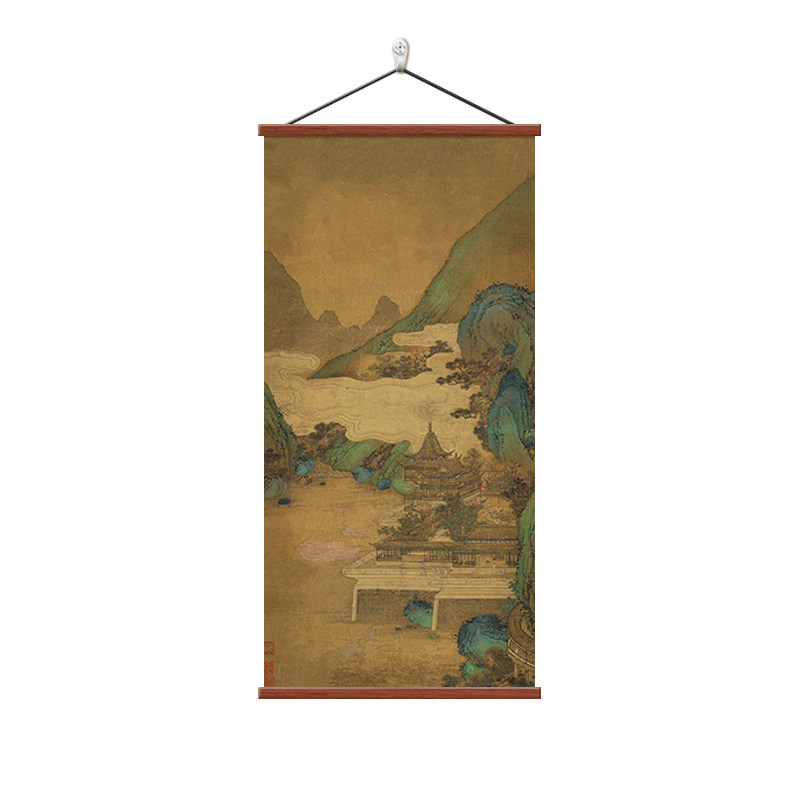 中国风禅意山水古画宋代美学挂画