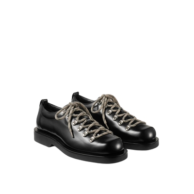 JIMMYCHOO/男士粒面皮革系带鞋