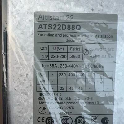 议价ATS22D88Q 45KW 施耐软启动器供应实物拍摄现货咨询议价