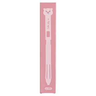 慕乐躲JUJU按动中性笔超萌可爱少女心高颜值ins签字笔0.5黑色ST头水笔初高中生学生用速干刷题笔考试黑笔