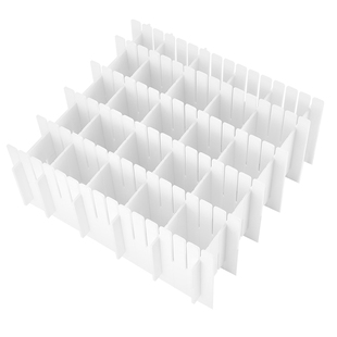 抽屉收纳分隔板片塑料分割板隔断自由组合内衣袜子收纳盒分格神器