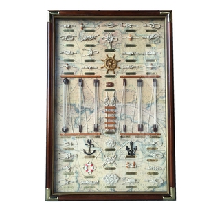 海洋图画水手结画框装饰客厅沙发家居壁饰背景墙装饰画海洋礼品