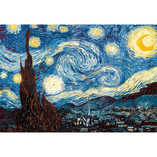 现货Educa星空星夜梵高1000片西班牙进口拼图成人益智玩具名画