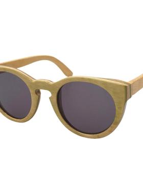 墨镜简约风浅绿色圆形太阳眼镜