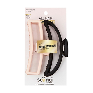 scunci美恩诗抓夹软齿发夹后脑勺盘发鲨鱼夹半扎发通勤百搭发爪