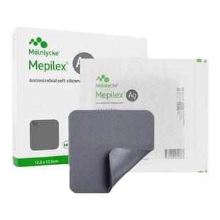 美皮康银离子泡沫敷料硅酮银Mepilex Ag褥疮贴压疮无边型