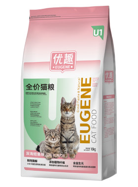 优趣鳕鱼三文鱼牛肉鸡肉猫粮营养