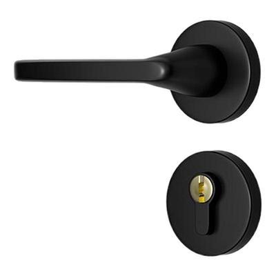 磁吸门锁分体铝合金门把锁