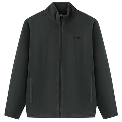 361运动男装2025秋季新款针织加绒运动外套男立领摇粒绒保暖夹克