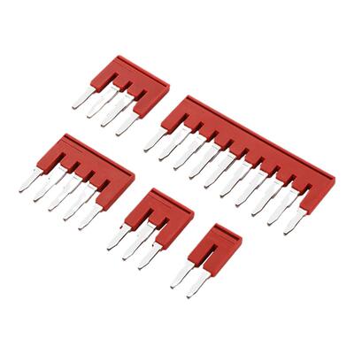 FBS系列中心边插件PT ST红色连接条直插式互联短接条2/3/4/5/10位